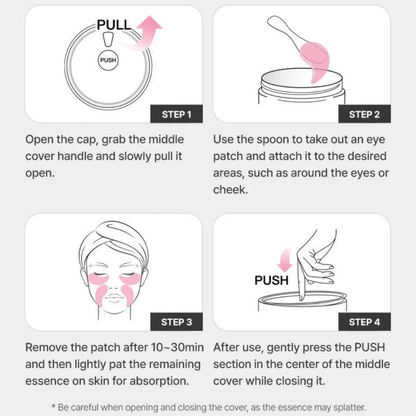Brighter eyes in 10 minutes with cooling collagen patches