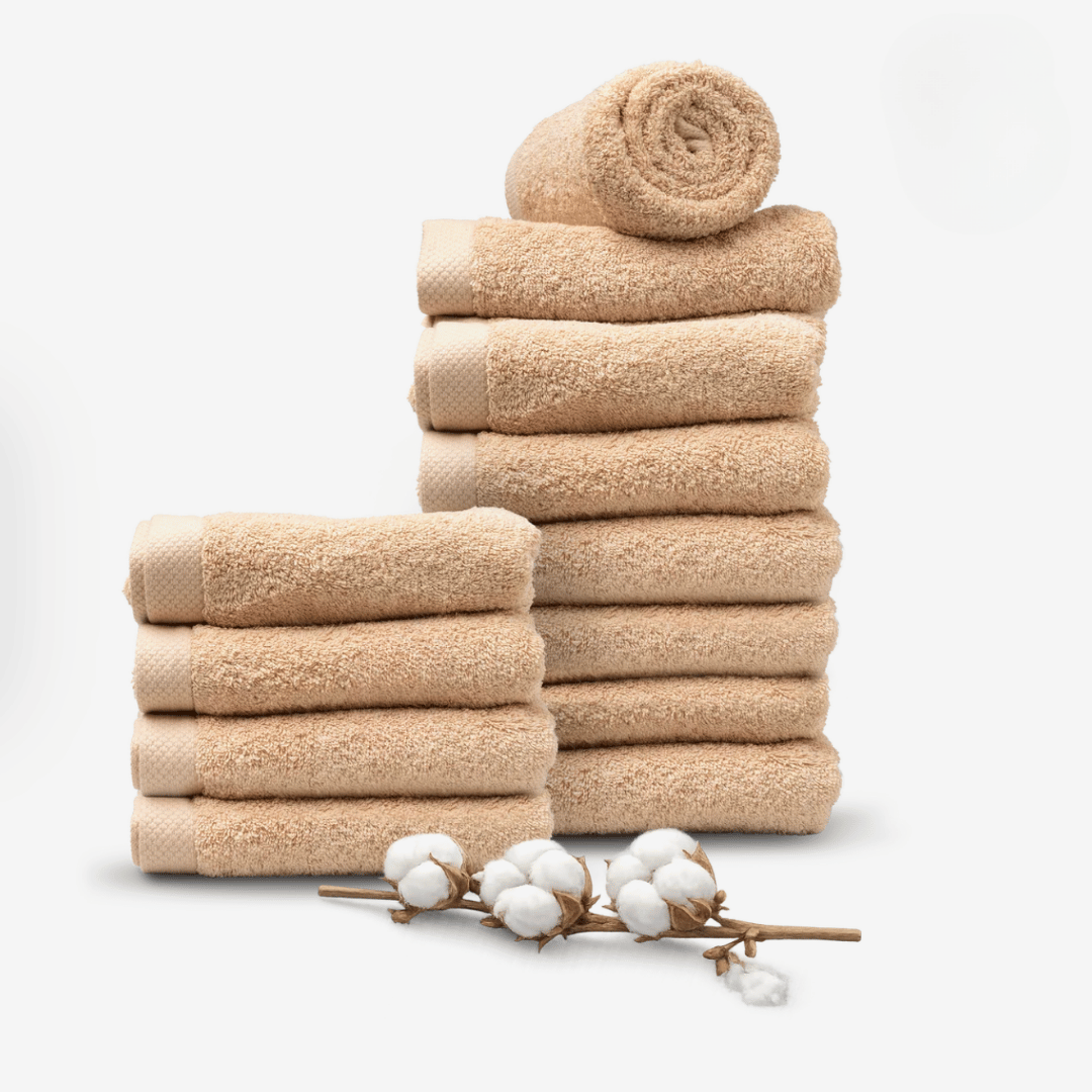 Antracit handduk i hotellkvalitet