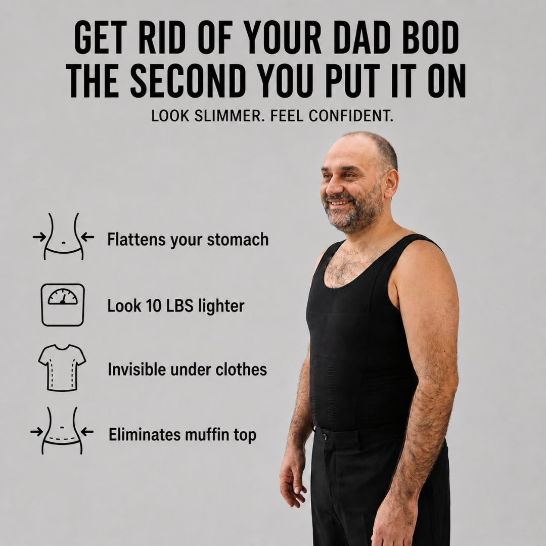 Hide The Dad Bod In Seconds with Double Compression Technology