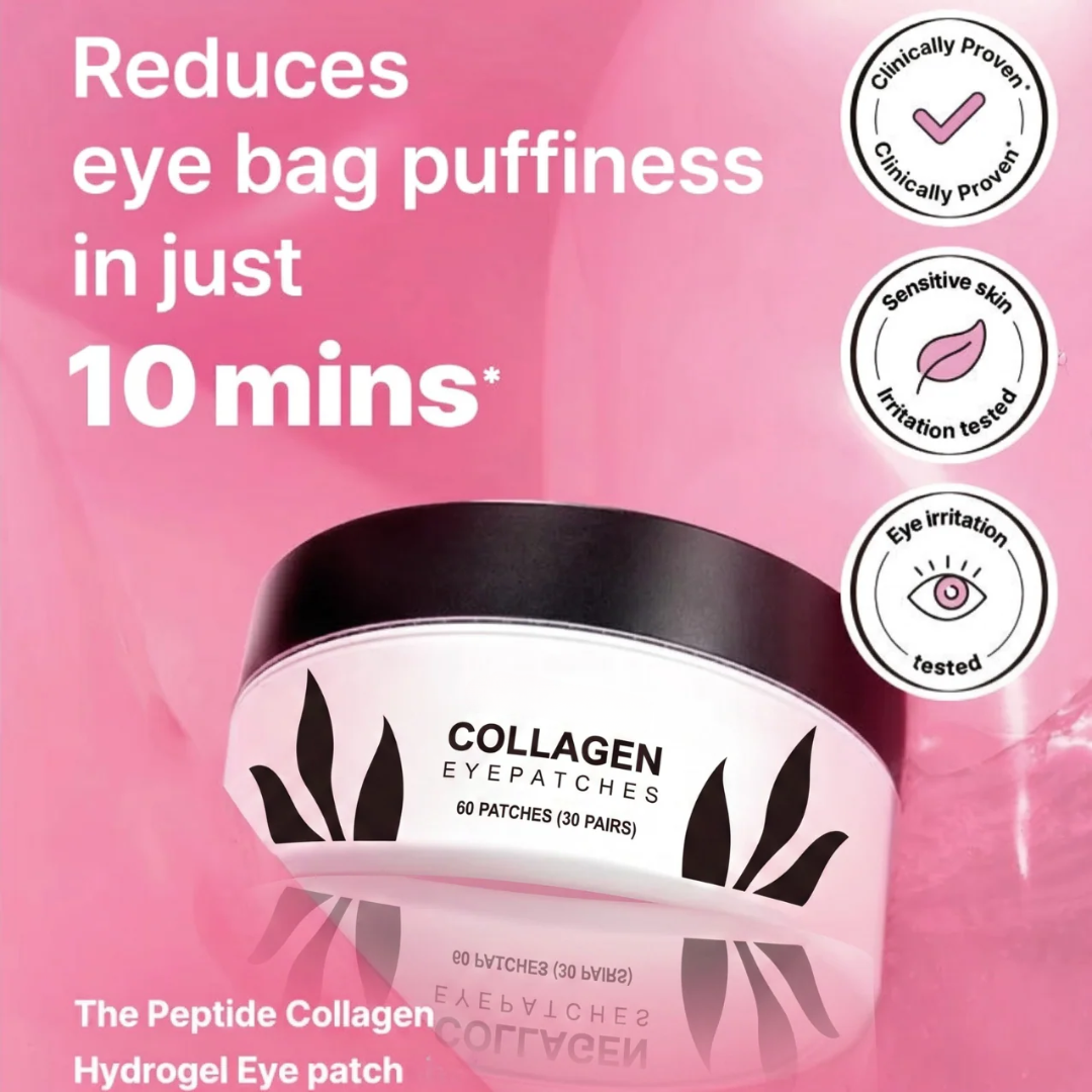 Brighter eyes in 10 minutes with cooling collagen patches